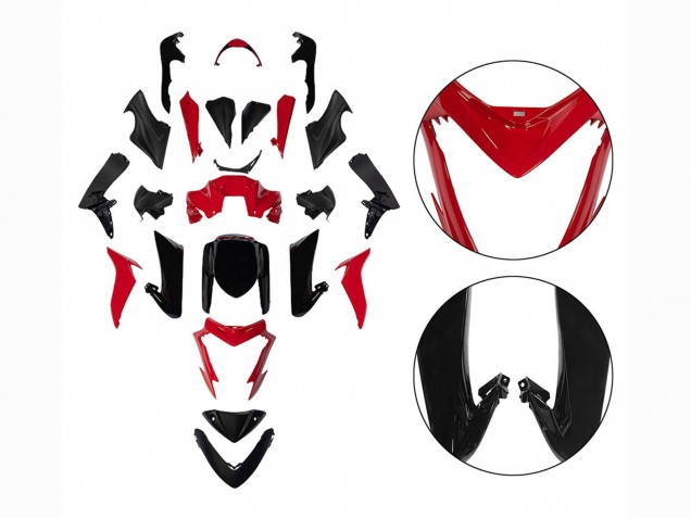Carenados Moto Suzuki GSX-S 1000 2015-2020 - Negro Rojo Baratos