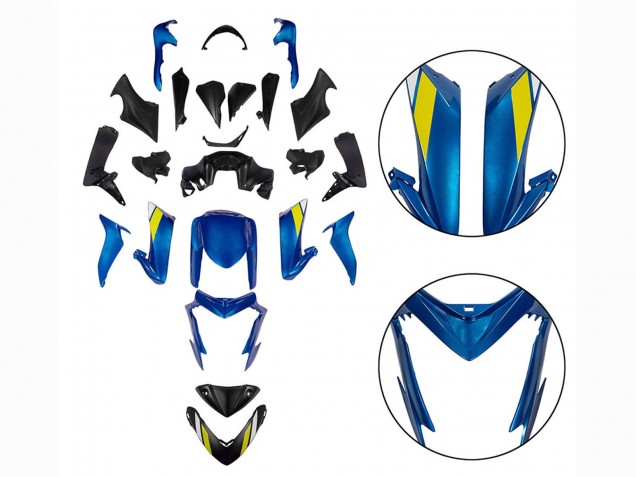 Carenados Moto Suzuki GSX-S 1000 2015-2020 - Negro Azul Baratos