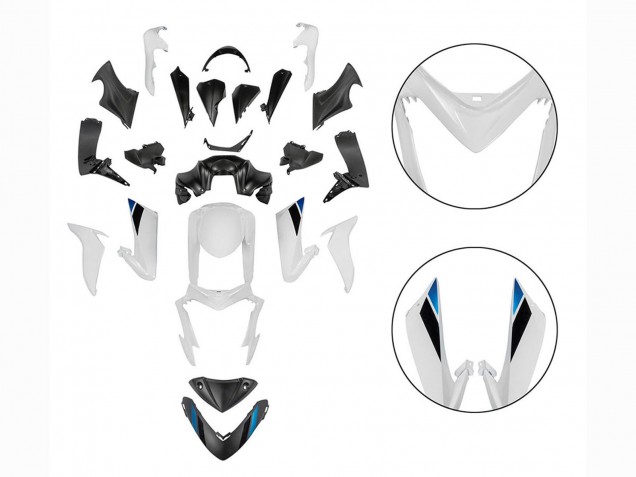Carenados Moto Suzuki GSX-S 1000 2015-2020 - Negro Blanco Baratos