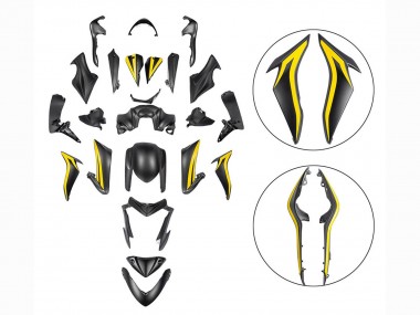 Carenados Moto Suzuki GSX-S 1000 2015-2020 - Negro Amarillo Baratos