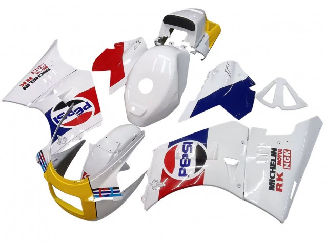 Carenados Moto Suzuki RG400 RG500 RG400/500 1984-1987 - Blanco Rojo Azul Amarillo Motul Michelin Pepsi Baratos