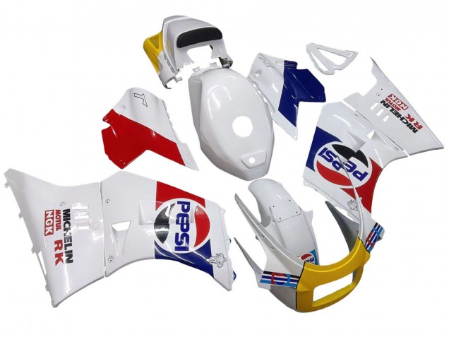Carenados Moto Suzuki RG400 RG500 RG400/500 1984-1987 - Blanco Rojo Azul Amarillo Motul Michelin Pepsi Baratos