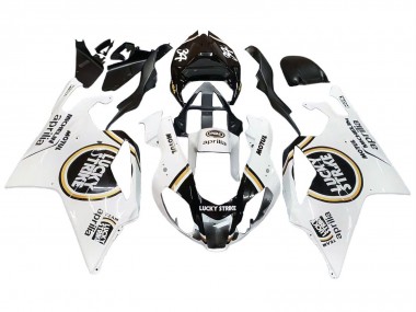 Carenados Moto Aprilia RSV1000 2003-2006 - Blanco Negro Lucky Strike Motul Michelin Baratos