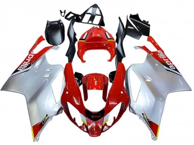 Carenados Moto Aprilia RSV1000 2003-2006 - Blanco Rojo Negro Baratos
