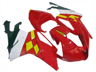Carenados Moto Aprilia RSV1000 2003-2006 - Rojo Amarillo Blanco Baratos