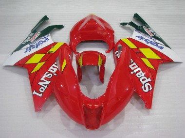 Carenados Moto Aprilia RSV1000 2003-2006 - Rojo Amarillo Blanco Spains No1 Valsir Castrol Baratos