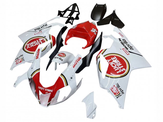 Carenados Moto Aprilia RSV1000 2003-2006 - Blanco Rojo Lucky Strike Motul 34 Baratos