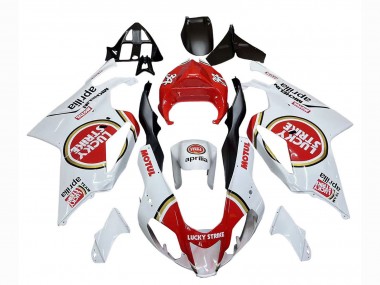 Carenados Moto Aprilia RSV1000 2003-2006 - Blanco Rojo Lucky Strike Motul 34 Baratos
