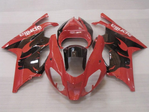 Carenados Moto Aprilia RSV1000 2003-2006 - Rojo Negro Brillante Baratos