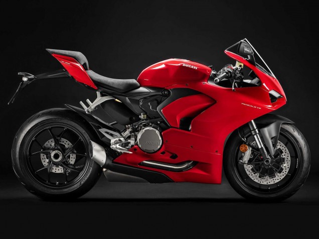 Carenado Moto Ducati Panigale V2 2020-2024 - Rojo Negro Mate Baratos