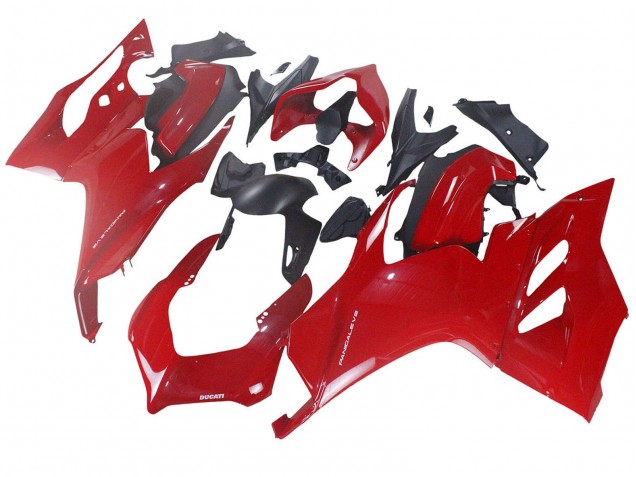 Carenado Moto Ducati Panigale V2 2020-2024 - Rojo Negro Mate Baratos