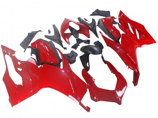 Carenado Moto Ducati Panigale V2 2020-2024 - Rojo Negro Mate Baratos