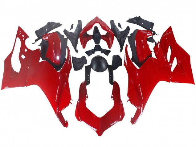 Carenado Moto Ducati Panigale V2 2020-2024 - Rojo Negro Mate Baratos
