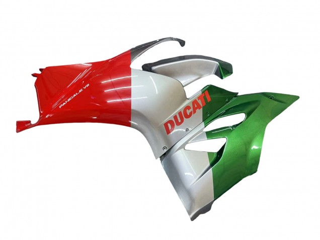 Carenados Moto Ducati Panigale V2 2020-2024 - Plata Rojo Verde Baratos