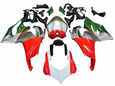 Carenados Moto Ducati Panigale V2 2020-2024 - Plata Rojo Verde Baratos
