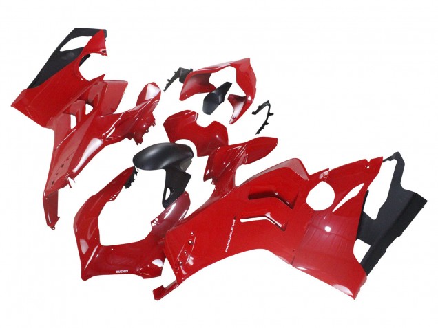 Carenado Moto Ducati Panigale V4 V4S 2020-2021 - Rojo Negro Mate Baratos