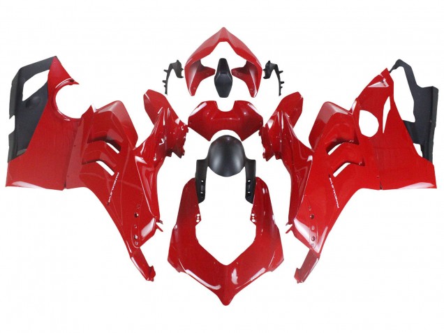 Carenado Moto Ducati Panigale V4 V4S 2020-2021 - Rojo Negro Mate Baratos