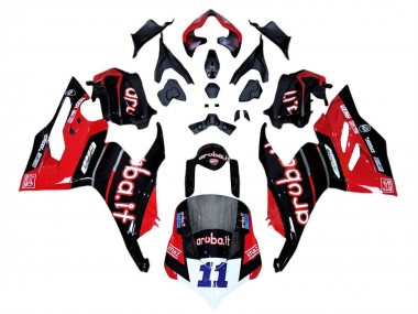 Carenados Moto Ducati Panigale V4 V4S 2018-2019 - Rojo Negro Brillante Aruba 11 Baratos