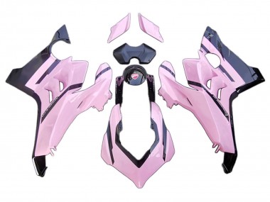 Carenados Moto Ducati Panigale V4 V4S 2020-2021 - Rosa Negro Brillante Baratos