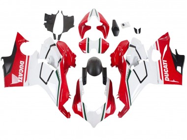 Carenados Moto Ducati Panigale V4 V4S 2018-2019 - Blanco Rojo Negro Mate Baratos