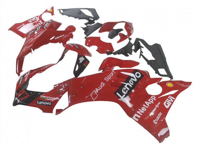 Carenado Moto Ducati Panigale V4 V4S 2020-2021 - Rojo Negro Brillante Lenovo 117 Baratos