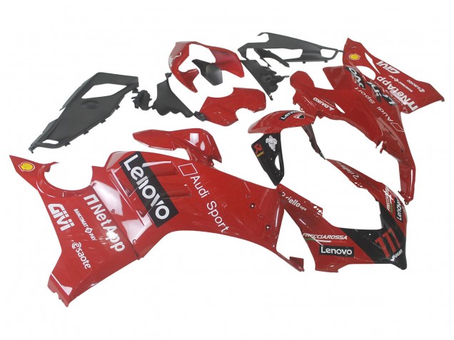 Carenado Moto Ducati Panigale V4 V4S 2020-2021 - Rojo Negro Brillante Lenovo 117 Baratos