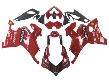 Carenado Moto Ducati Panigale V4 V4S 2020-2021 - Rojo Negro Brillante Lenovo 117 Baratos