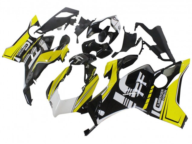 Carenados Moto Ducati Panigale V4 V4S 2020-2021 - Amarillo Blanco Negro Brillante Baratos