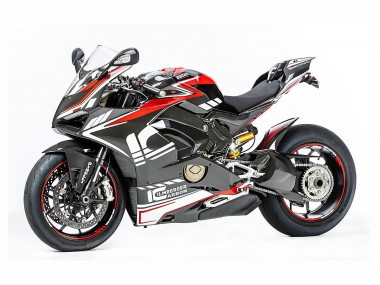Carenados Moto Ducati Panigale V4 V4S 2018-2019 - Rojo Negro Gris Aruba 45 Baratos