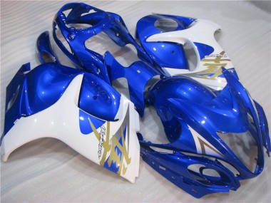 Carenados Moto Suzuki GSXR 1300 Hayabusa 2008-2020 - Blanco Azul Baratos