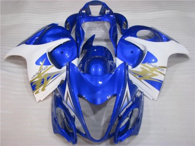 Carenados Moto Suzuki GSXR 1300 Hayabusa 2008-2020 - Blanco Azul Baratos