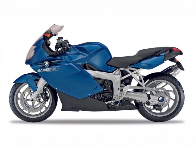 Carenados Moto BMW K1200S 2005-2010 - Azul Oscuro Negro Baratos