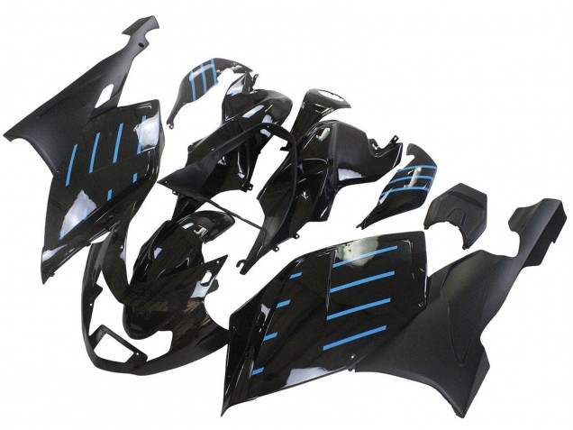Carenados Moto BMW K1200S 2005-2010 - Negro Brillante Negro Mate Azul Línea Baratos