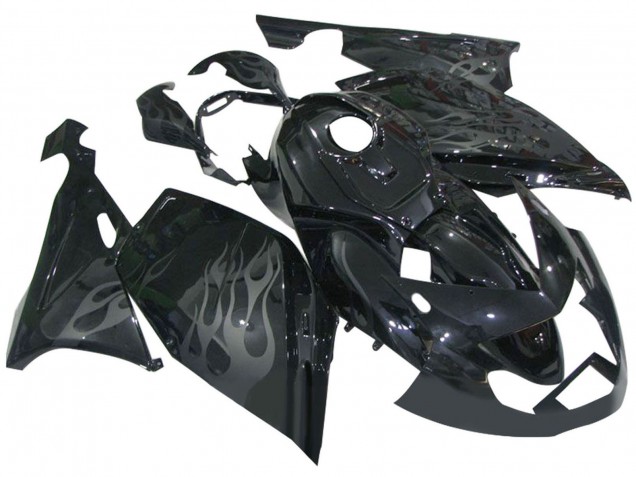 Carenados Moto BMW K1200S 2005-2010 - Negro Brillante Gris Llama Baratos