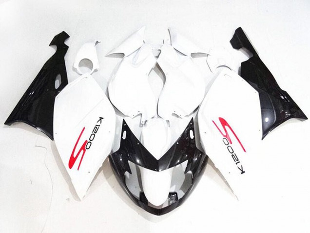 Carenados Moto BMW K1200S 2005-2010 - Blanco Negro Brillante Baratos