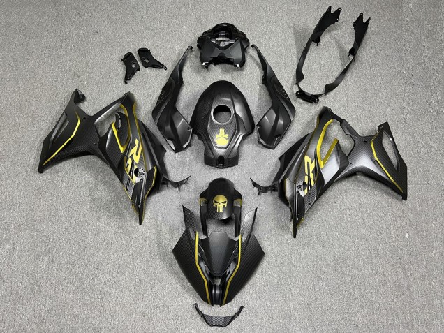 Carenados Moto BMW S1000RR 2023-2024 - Oro Negro FibraCarbono Baratos