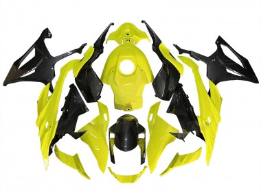Carenados Moto BMW S1000RR 2023-2024 - Amarillo Negro FibraCarbono Baratos