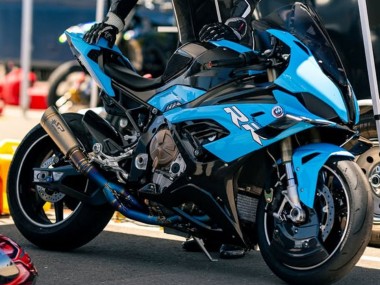 Carenados Moto BMW S1000RR 2019-2022 - Azul Negro FibraCarbono Baratos