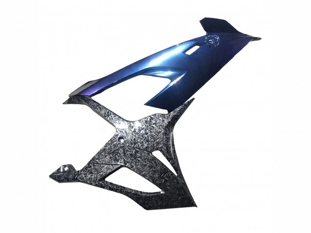 Carenados Moto BMW S1000RR 2019-2022 - Gradiente Azul Púrpura Falsificado FibraCarbono Baratos