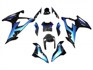Carenados Moto BMW S1000RR 2019-2022 - Negro Gradiente Azul Baratos