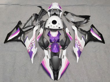 Carenados Moto BMW S1000RR 2019-2022 - Rosa Púrpura Blanco Baratos