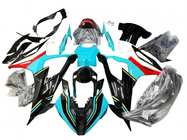 Carenados Moto BMW S1000RR 2019-2022 - Negro Azul Cielo Rojo Baratos