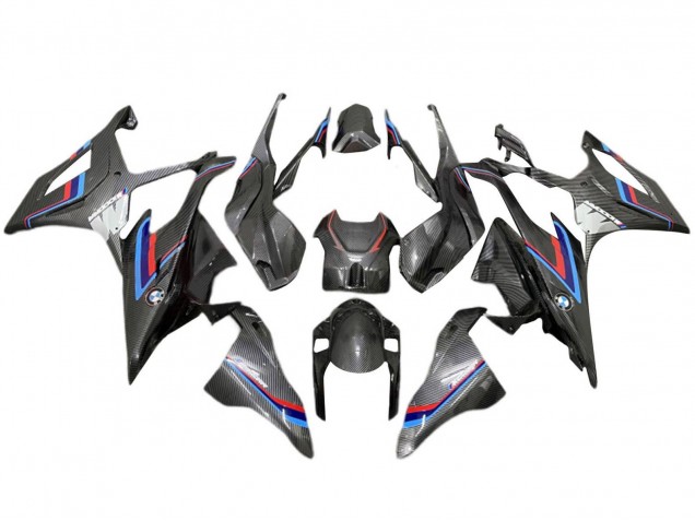 Carenado Moto BMW S1000RR 2019-2022 - Negro Azul Rojo FibraCarbono Baratos