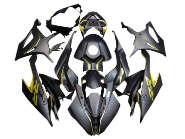 Carenados Moto BMW S1000RR 2019-2022 - Negro Amarillo FibraCarbono Baratos