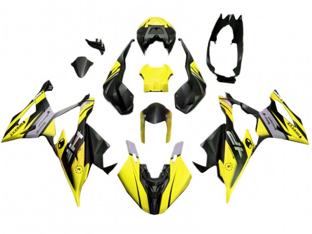 Carenados Moto BMW S1000RR 2019-2022 - Amarillo Mate Negro Baratos