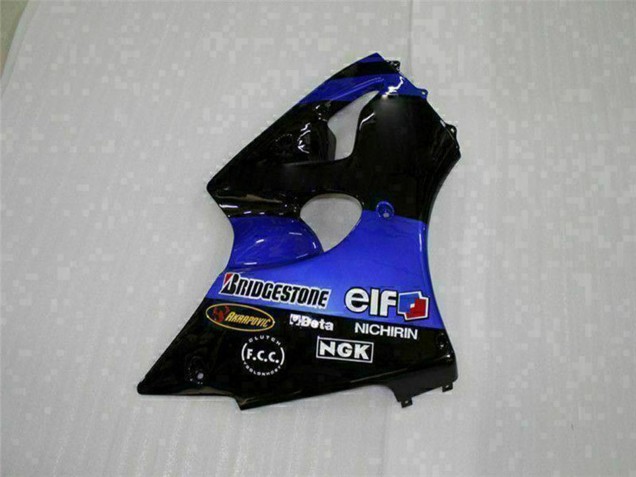 Carenados Moto Kawasaki ZX6R 2000-2002 - Azul Negro Brillante Elf Bridgestone Baratos