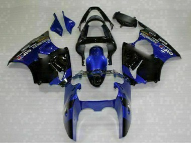 Carenados Moto Kawasaki ZX6R 2000-2002 - Azul Negro Brillante Elf Bridgestone Baratos