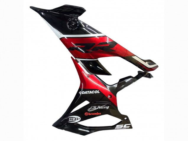 Carenados Moto BMW S1000RR 2019-2022 - Negro Rojo Oscuro Baratos