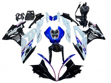 Carenado Moto BMW S1000RR 2017-2018 - Blanco Azul Negro Brillante Baratos