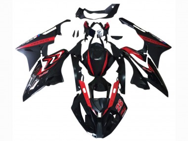 Carenado Moto BMW S1000RR 2017-2018 - Rojo Negro Brillante Negro Mate Baratos